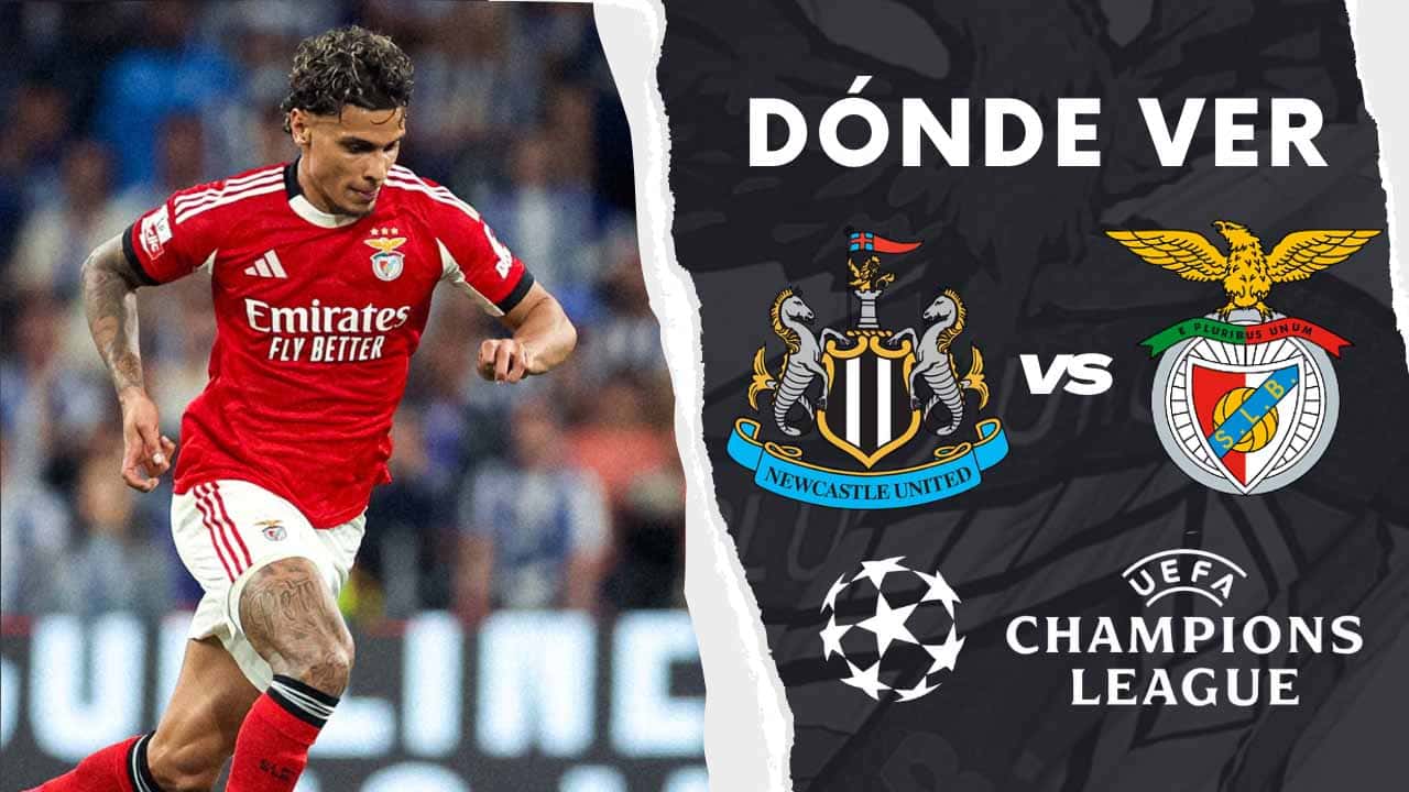 donde ver newcastle benfica richard rios champions tv online