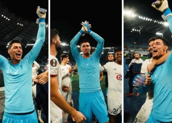 europa league roma lille penaltis errados