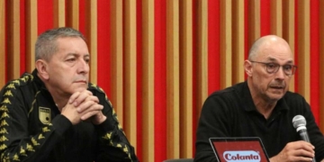 independiente santa fe nuevo dt director tecnico entrenador estratega eduardo mendez presidente linea uruguayos uruguay pablo peirano repetto jorge bava alfredo arias futbol profesional colombiano fpc liga betplay dimayor contrataciones mercado fichajes contratados refuerzos incorporaciones pacho lopez eliminado cuadrangulares campeon primer semestre 2025 colombia decima estrella campin bogota metropolitano barranquilla junior