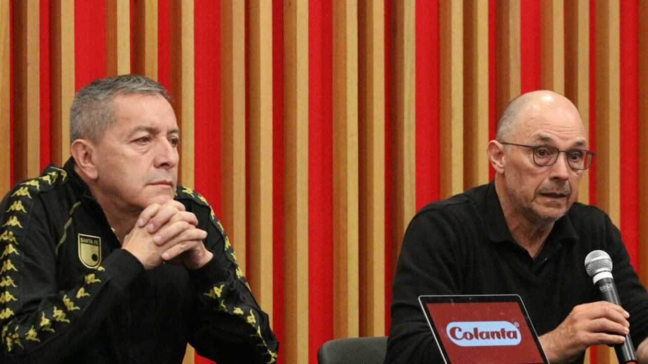 independiente santa fe nuevo dt director tecnico entrenador estratega eduardo mendez presidente linea uruguayos uruguay pablo peirano repetto jorge bava alfredo arias futbol profesional colombiano fpc liga betplay dimayor contrataciones mercado fichajes contratados refuerzos incorporaciones pacho lopez eliminado cuadrangulares campeon primer semestre 2025 colombia decima estrella campin bogota metropolitano barranquilla junior