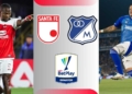 independiente santafe vs millonarios donde ver hoy vivo online plataformas streaming app aplicaciones redes sociales futbol profesional colombiano fpc gratis liga betplay dimayor paginas web sitios tv television canal canales emision emisiones directo senal abierta win sports campin bogota colombia cuadrangulares clasificados eliminados hora horario juegan