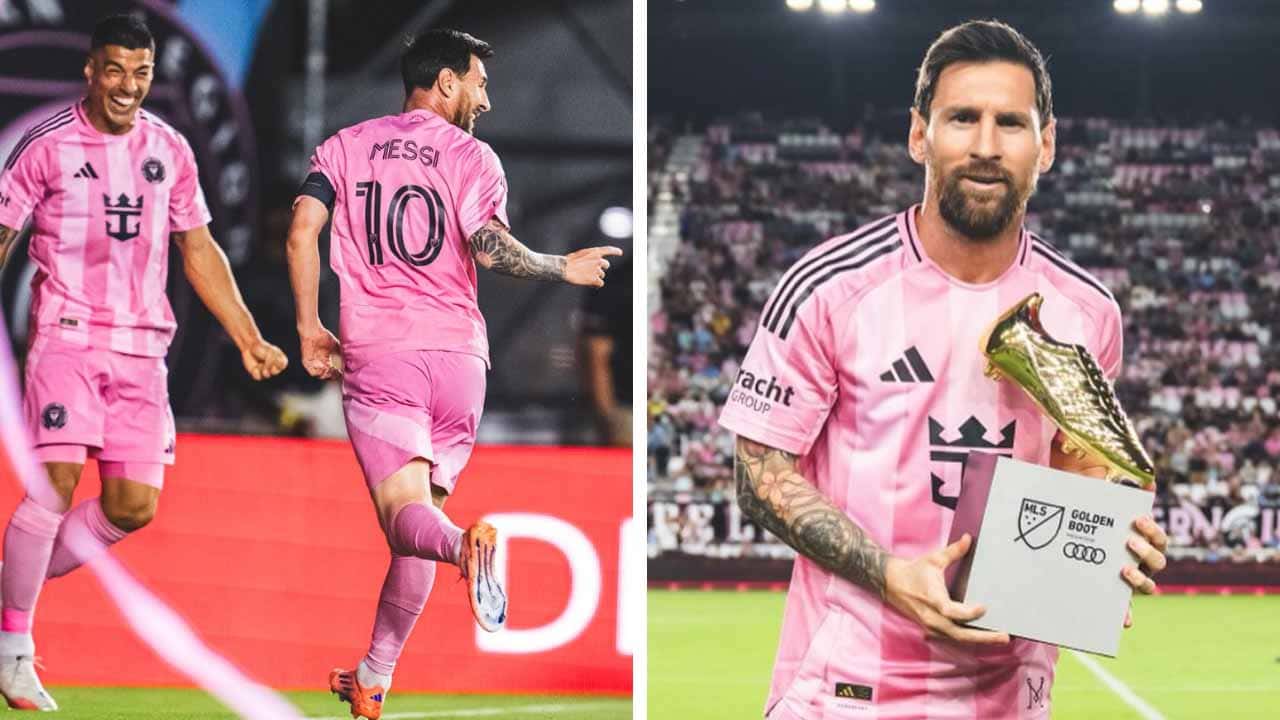 leo messi bota oro mls 2025 doblete playoffs nashville