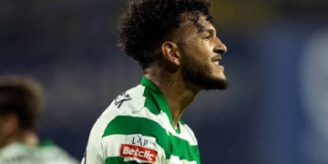 luis javier suarez goles temporada sporting clube