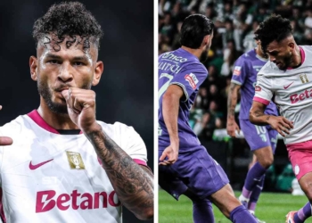 luis javier suarez goles temporada sporting clube octubre 2025