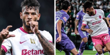 luis javier suarez goles temporada sporting clube octubre 2025