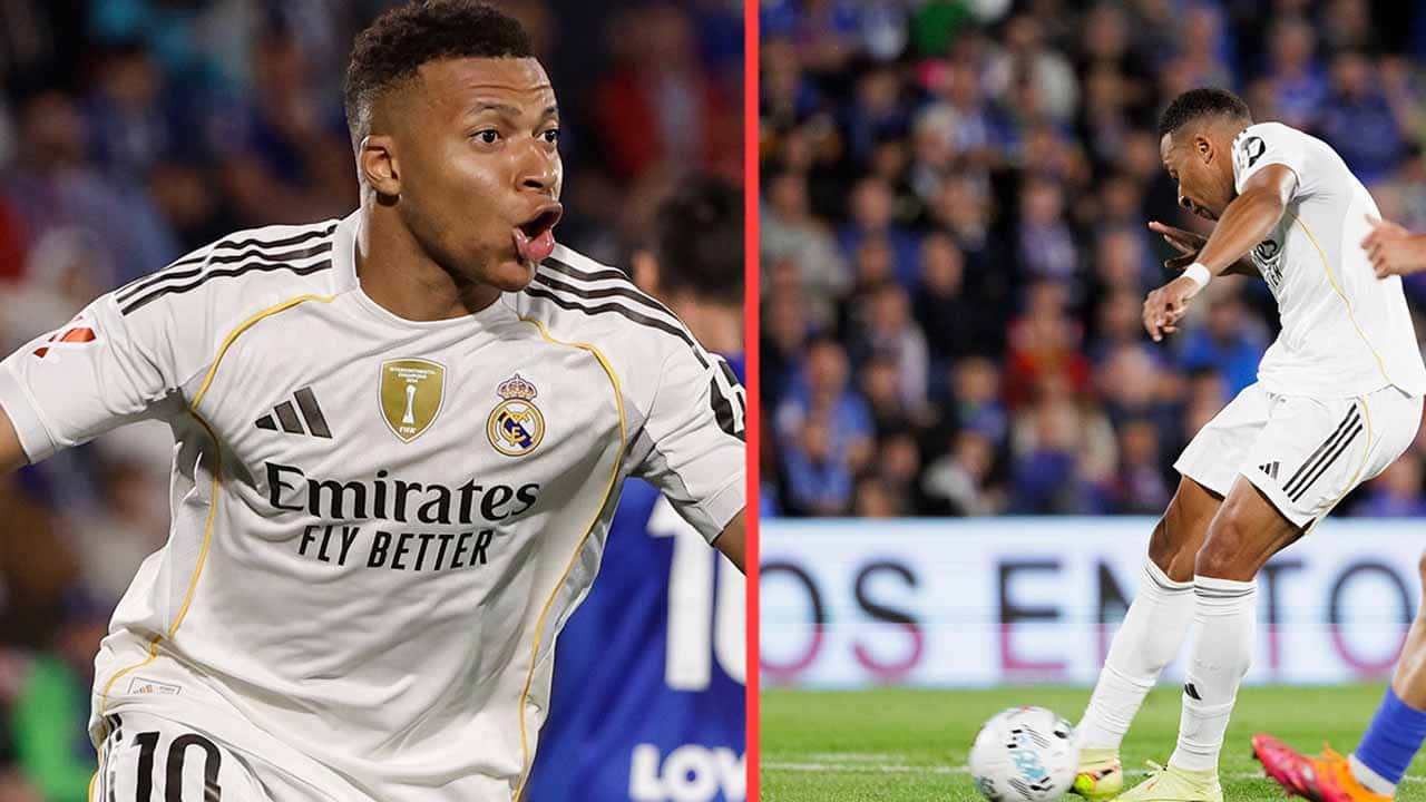 real madrid kylian mbappe gol getafe laliga