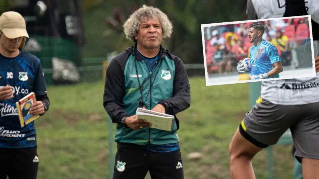 deportivo cali arquero rafael romo venezolano seleccion venezuela vinotinto refuerzo incorporacion mercado fichajes contrataciones contratatos incorporaciones alberto gamero director tecnico entrenador dt humberto arias nuevos duenos grupo inversor futbol profesional colombiano fpc liga betplay dimayor alvaro montero eder chaux