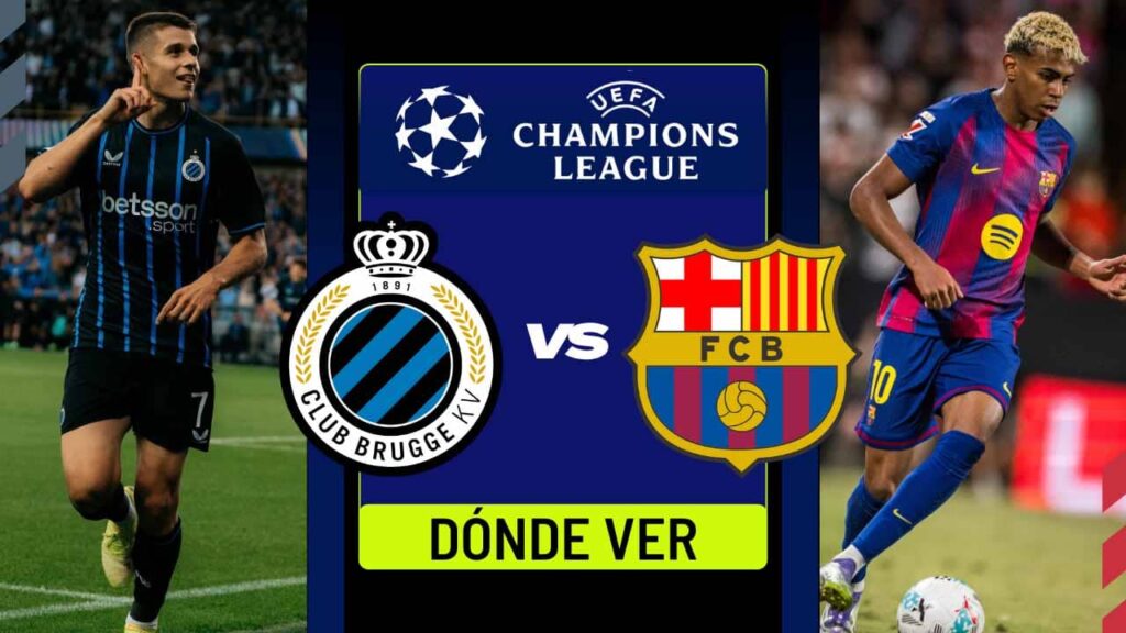 donde ver barcelona brujas champions league tv online