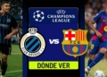 donde ver barcelona brujas champions league tv online