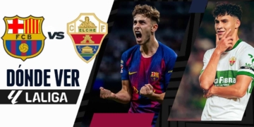 donde ver barcelona vs elche laliga tv online