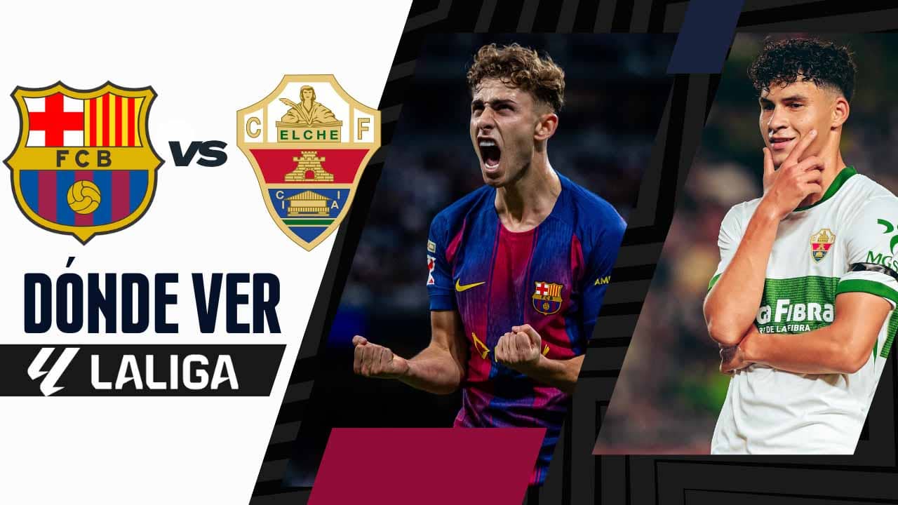 donde ver barcelona vs elche laliga tv online