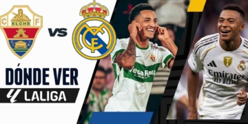 donde ver elche real madrid laliga tv online