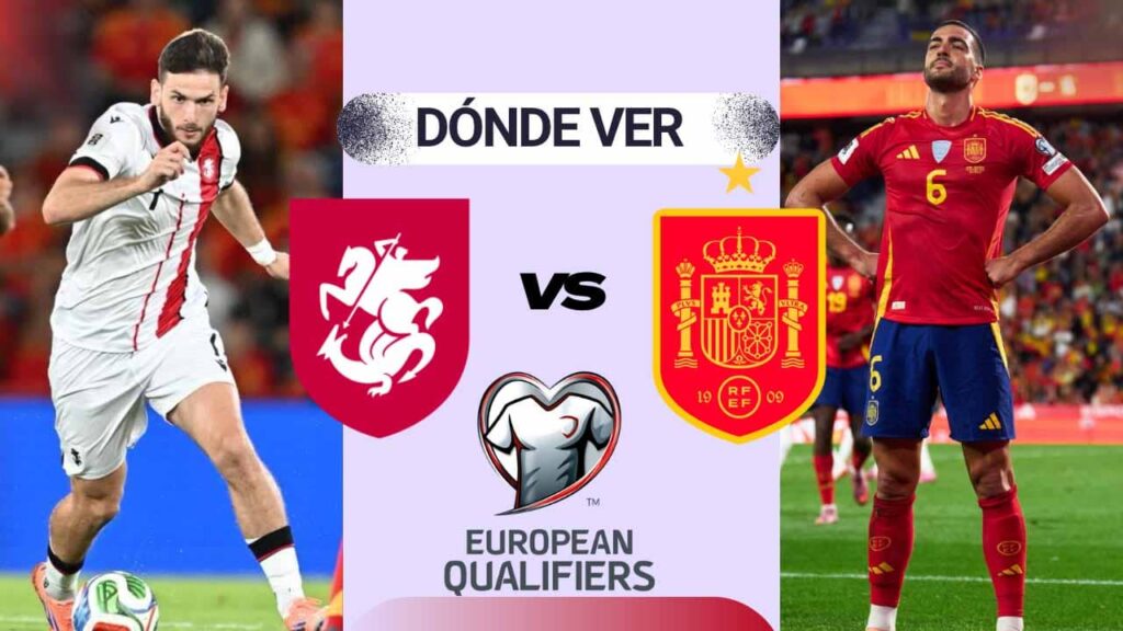 donde ver espana vs georgia eliminatorias tv online