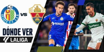 donde ver getafe elche laliga tv online