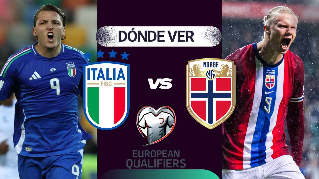donde ver italia vs noruega eliminatoria mundial 2026 tv online