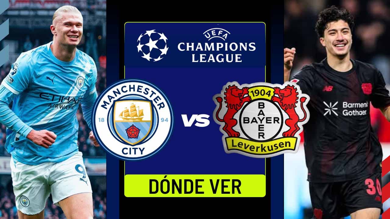 donde ver manchester city bayer leverkusen champions league tv online