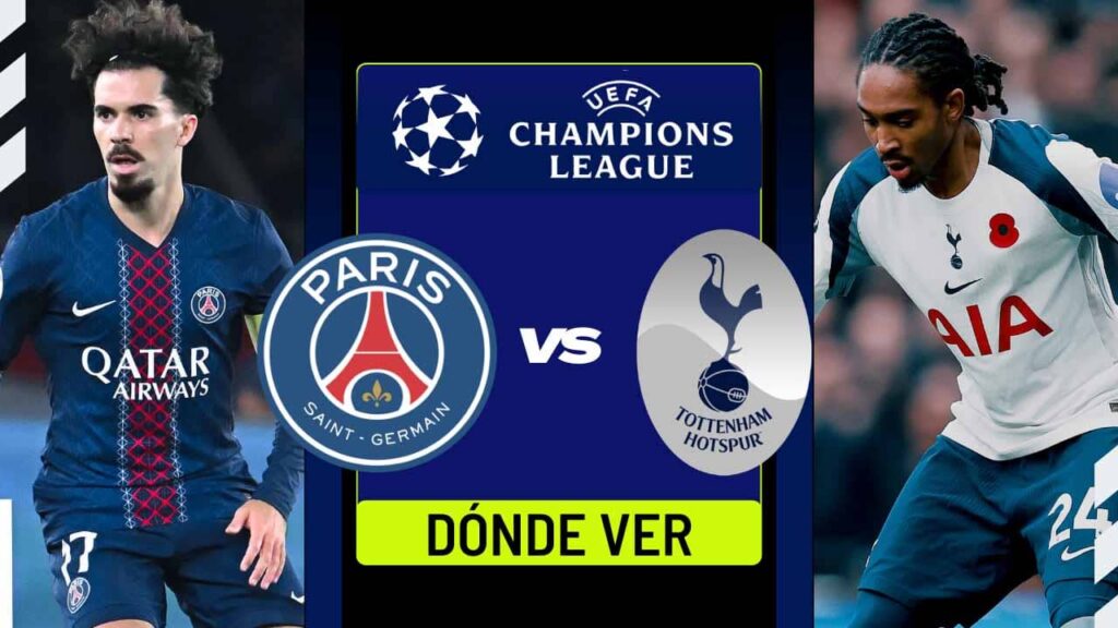 donde ver psg tottenham champions league tv online