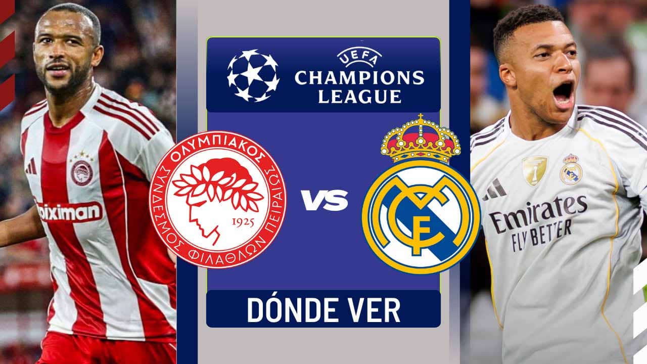 donde ver real madrid vs olympiacos champions league tv online