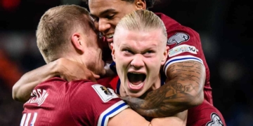 erling haaland numeros goles asistencias record noruega