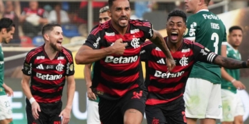 flamengo campeon copa libertadores 2025 lima peru estadio monumental palmeiras finalista gol danilo jorge carrascal mas campeon brasil santos gremio sao paulo filipe luis brasilerao conmebol