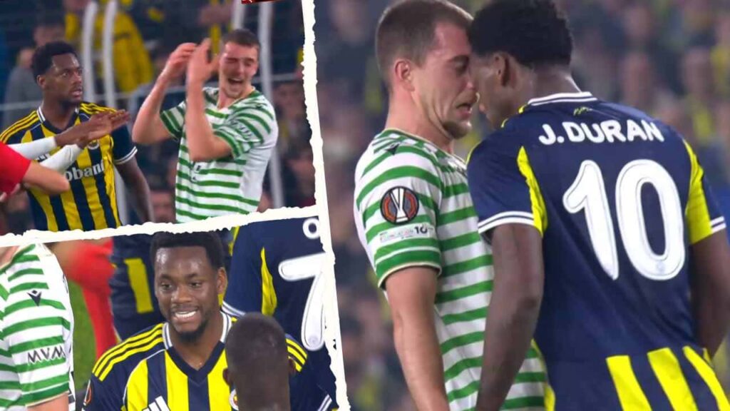 jhon duran expulsion fenerbahce europa league