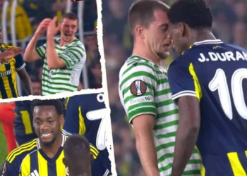jhon duran expulsion fenerbahce europa league