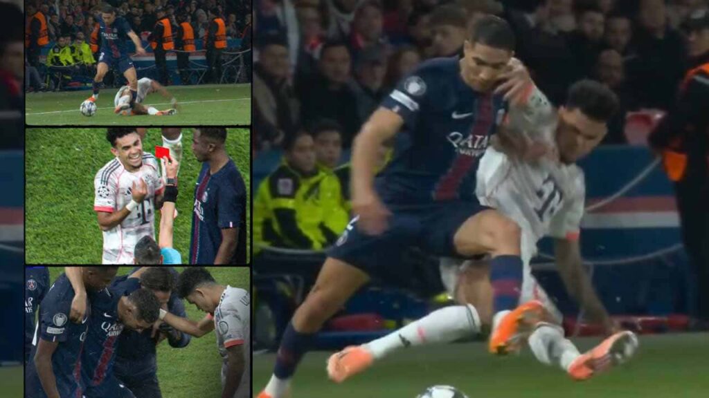 luis diaz lesion hakimi bayern psg champions