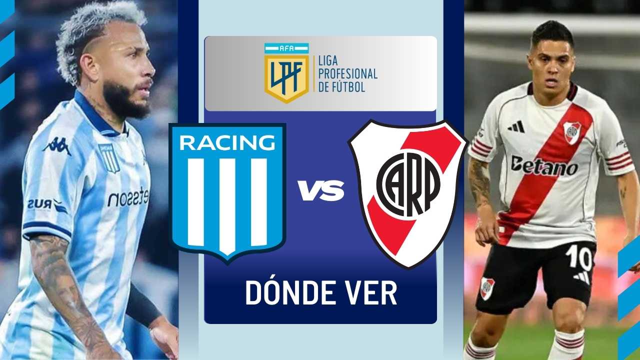 racing vs river donde ver hoy vivo online plataformas streaming transmision transmisiones emision emisiones app aplicaciones canal canales tv television en directo senal abierta youtube futbol gratis paginas web sitios internet a que hora juegan horarios países donde pasan como ver espn disney telefe juanfer quintero marcelo gallardo cilindro avellaneda monumental directv