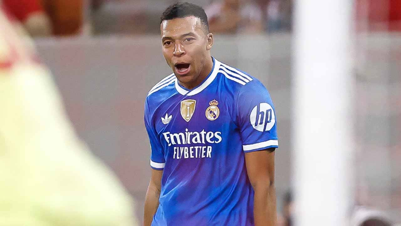 real madrid kylian mbappe primer poker champions league