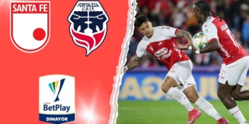 independiente santafe vs fortaleza ceif donde ver hoy vivo online plataformas streaming transmision transmisiones emision emisiones app aplicaciones canal canales tv television en directo senal abierta youtube futbol gratis paginas web sitios internet a que hora juegan horarios países donde pasan como ver campin bogota futbol profesional colombiano fpc liga betplay dimayor win sports