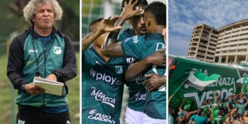 deportivo cali mercado fichajes refuerzos incorporaciones contrtataciones contratados alberto gamero director tecnico dt entrenador plantilla jugadores futbolistas salen llegan altas bajas palmaseca juan ignacio dinenno emerson rivaldo rofiguez camilo giraldo kevin velasco nuevos duenos equipo maximo accionista futbol profesional colombiano fpc liga betplay dimayor