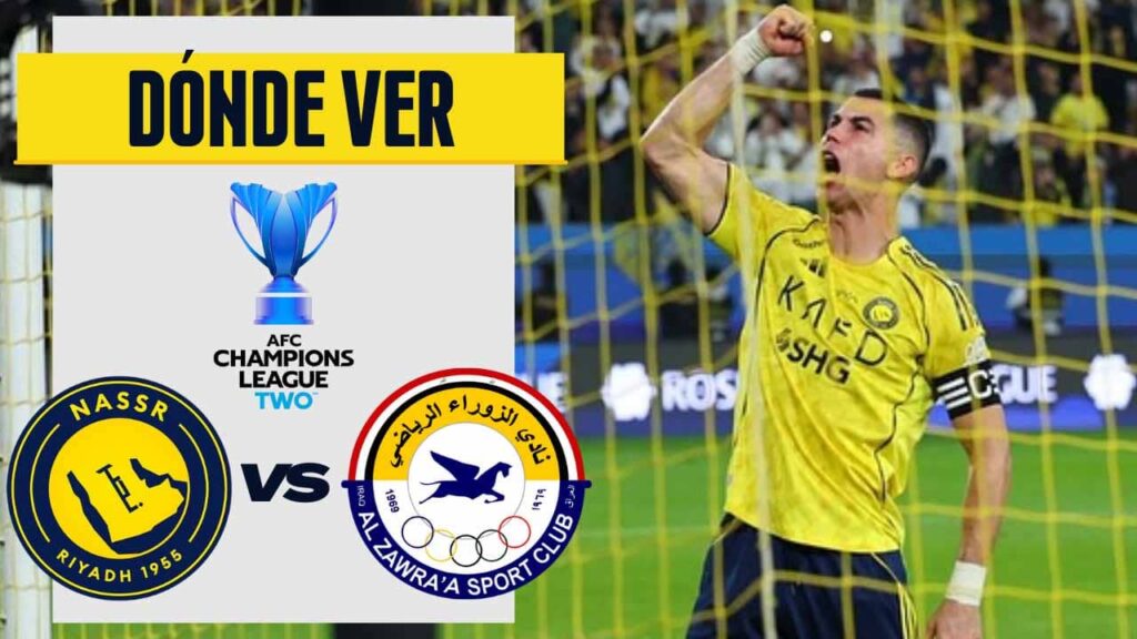donde ver al nassr zawraa afc champions league tv online cristiano ronaldo