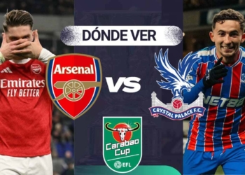 donde ver arsenal crystal palace carabao cup tv online