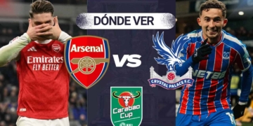 donde ver arsenal crystal palace carabao cup tv online