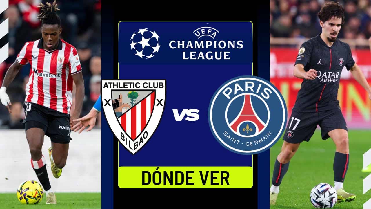 donde ver athletic club psg champions league tv online