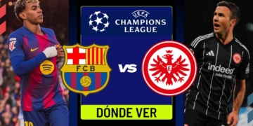 donde ver barcelona eintracht champions league tv online