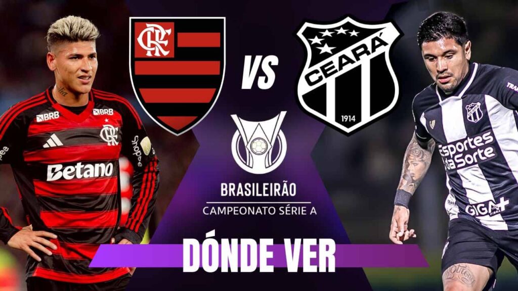 donde ver flamengo ceara brasileirao tv online