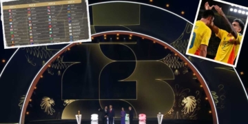 sorteo mundial 2026 oficial grupos colombia estados unidos mexico canada argentina trump sede kennedy center de washington james luis diaz jesurun nestor lorenzo gianni infantino