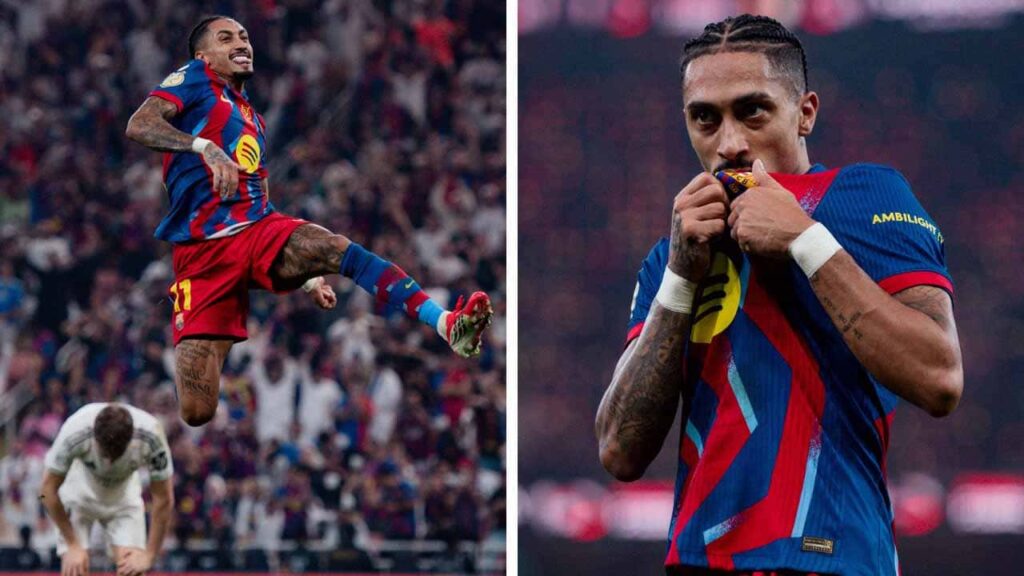 barcelona raphinha goles clasico real madrid supercopa