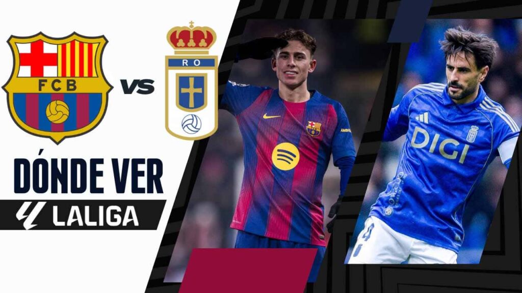 donde ver barcelona real oviedo laliga tv online