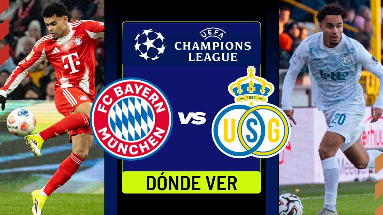 donde ver bayern union gilloise luis diaz champions tv online