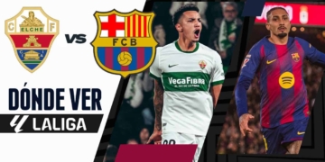 donde ver elche barcelona laliga tv online