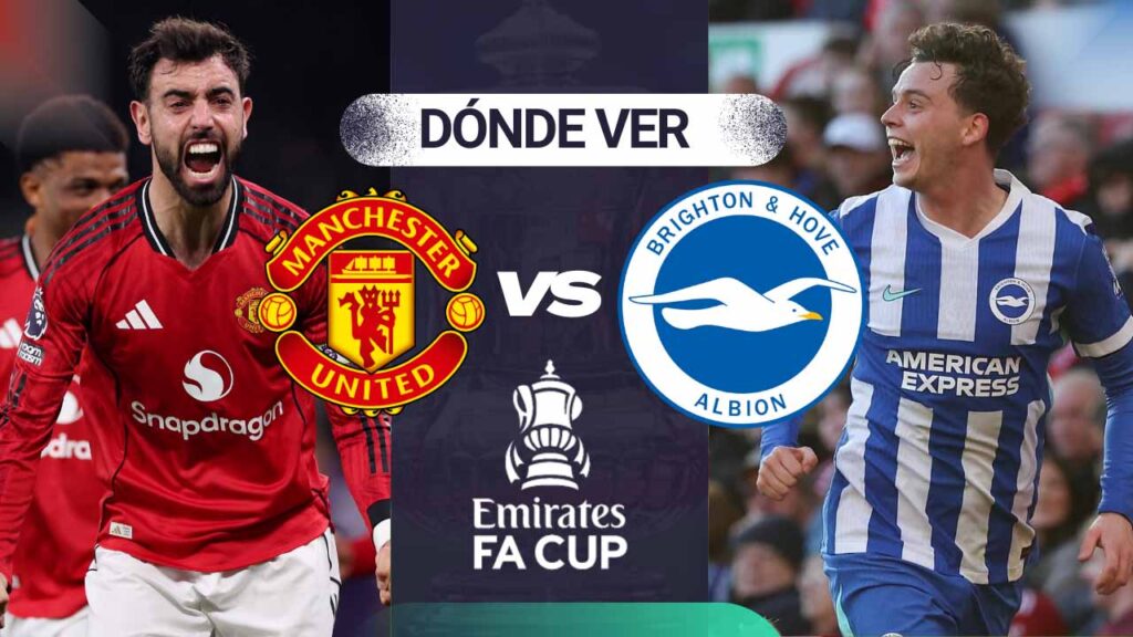 donde ver manchester united vs brighton fa cup tv online