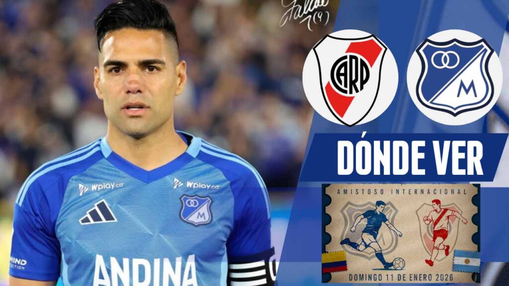 donde ver millonarios river plate amistoso 2026 tv online