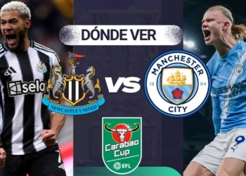 donde ver newcastle manchester city carabao cup tv online