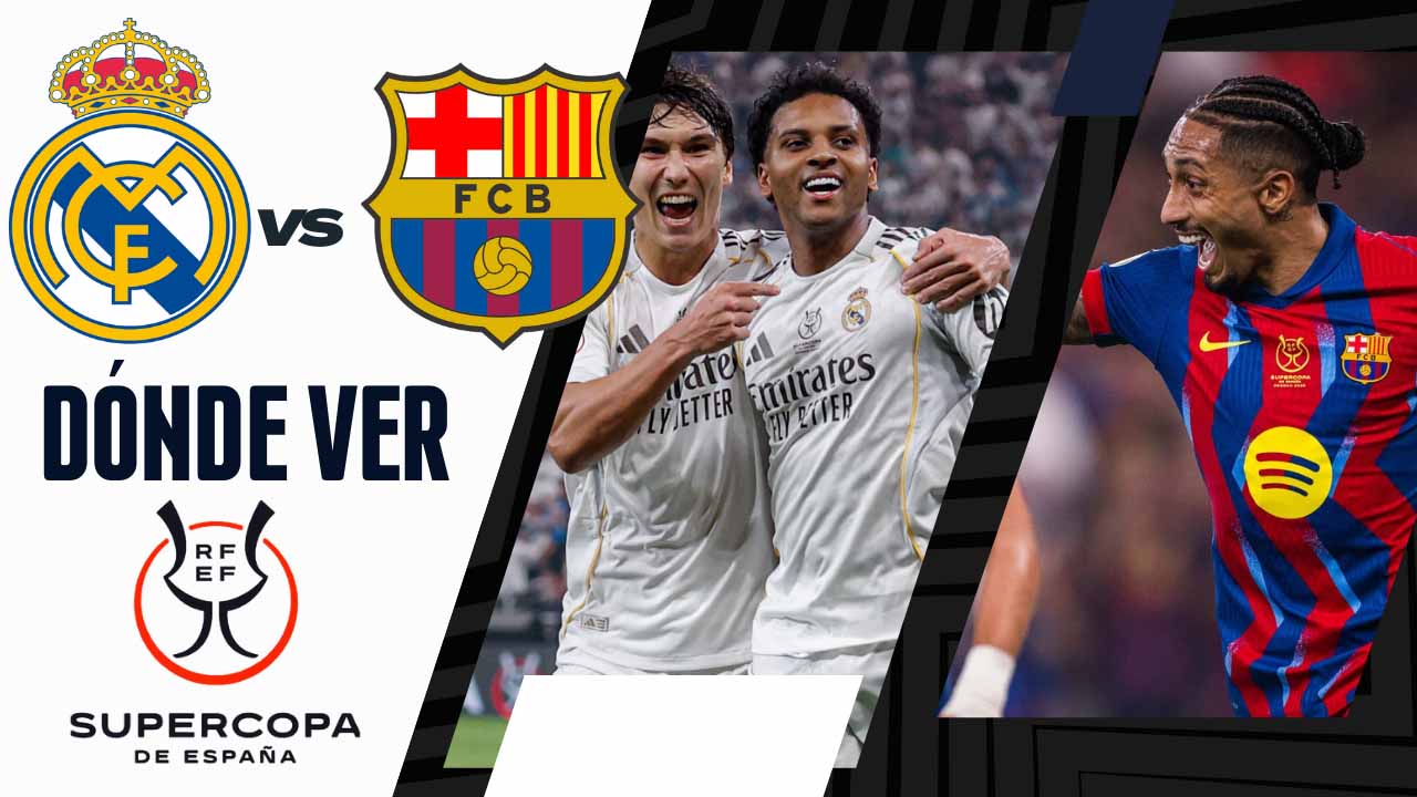 donde ver real madrid barcelona supercopa espana tv online