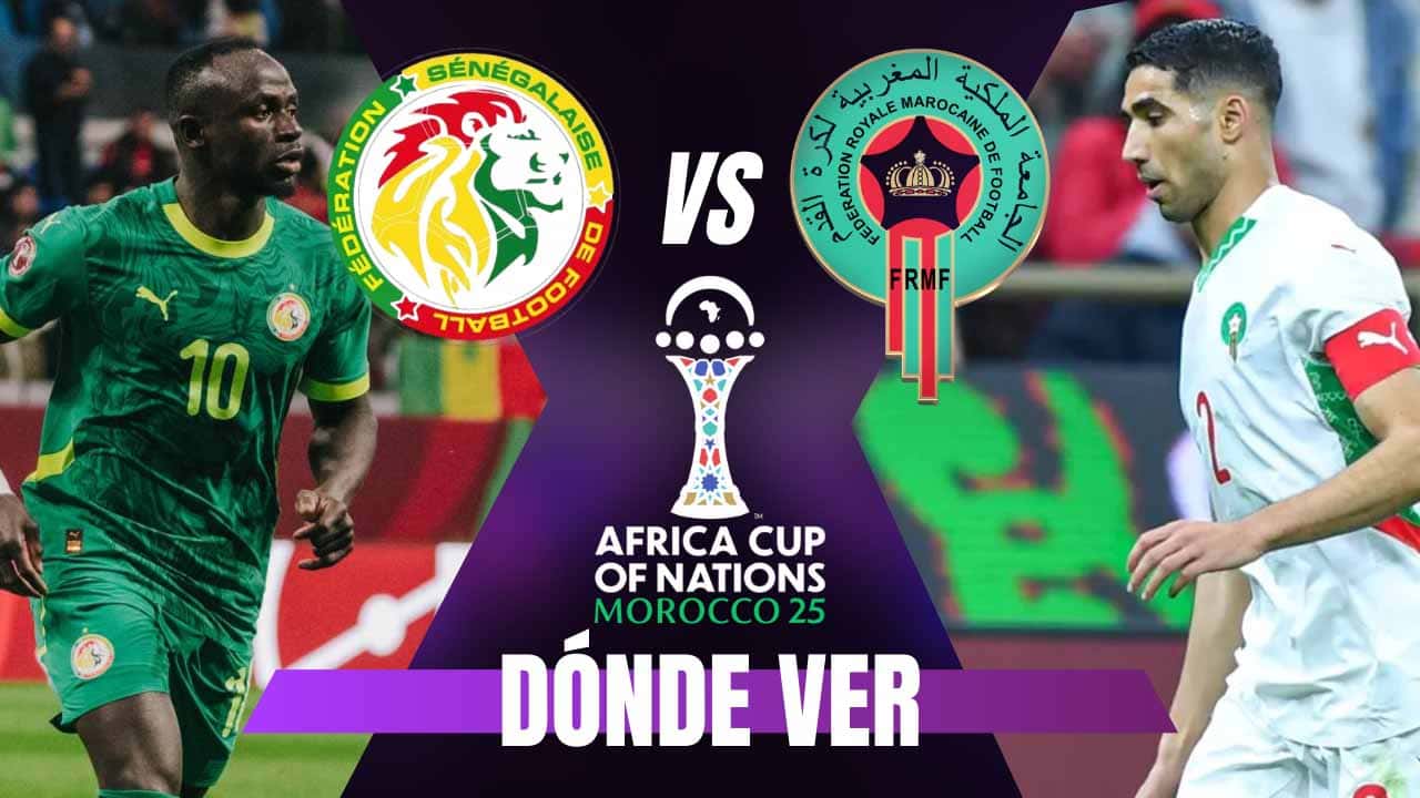 donde ver senegal marruecos final copa africa 2026 tv online