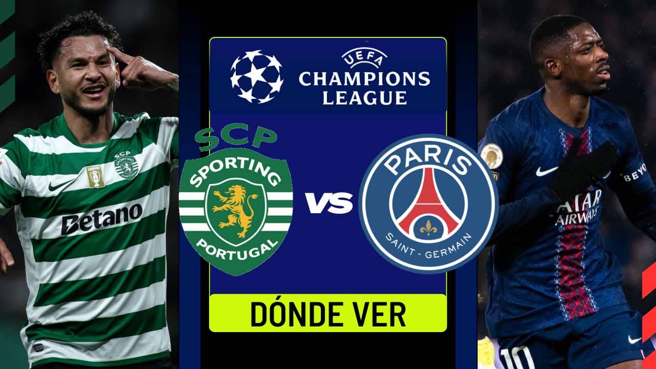 donde ver sporting clube psg champions league tv online