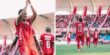 america cali gol yeison guzman triunfo inter internacional bogota pasucla guerrero hinchada hinchas golazo david gonzalez tulio gomez refuerzos fichajes liga betplay dimayor futbol profesional colombiano fecha 1 debut jornada