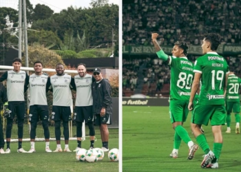 atletico nacional america cali clasico futbol profesional colombian o fpc liga betplay dimayor debut arquero kevin catano extremo venezolando eduard bello cristina chicho arango delantero atanasio girardot medellin entrenador director tecnico diego arias